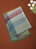Pastel Green Abstract Woven Design Pure Cotton Saree with Woven Border