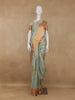 Pastel Green Digital Floral Printed Tussar Silk Saree - Diadem