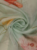 Pastel Green Digital Floral Printed Tussar Silk Saree - Diadem
