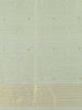 Pastel Green Floral Butta Woven Design Semi Tussar Saree