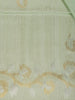Pastel Green Floral Butta Woven Design Semi Tussar Saree