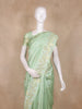 Pastel Green Floral Butta Woven Design Semi Tussar Saree