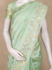 Pastel Green Floral Butta Woven Design Semi Tussar Saree
