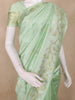 Pastel Green Floral Butta Woven Design Semi Tussar Saree