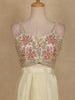 Pastel Green  Floral Design Crepe Silk Skirt Top