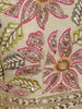 Pastel Green  Floral Design Crepe Silk Skirt Top
