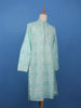 Pastel Green Floral Embroidered Cotton Kurta for Men - Diadem