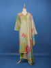 Pastel Green Floral Printed Cotton Salwar Suit - Diadem