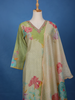 Pastel Green Floral Printed Cotton Salwar Suit - Diadem