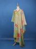 Pastel Green Floral Printed Cotton Salwar Suit - Diadem