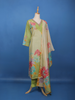 Pastel Green Floral Printed Cotton Salwar Suit - Diadem