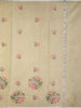 Pastel Green Floral Thread Embroidered Design Kota Cotton Saree