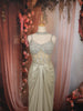 Pastel Green Heavy Mirror and Beads Embroidered Design Shimmer Party Wear Corset Gown with Choker Dupatta
