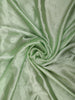 Pastel Green Solid Design Satin Fancy Saree with Sequins Embroidered Border
