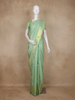 Pastel Green Zari Butta Woven Design Pure Kanchipuram Silk Saree with Zari Border