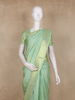 Pastel Green Zari Butta Woven Design Pure Kanchipuram Silk Saree with Zari Border