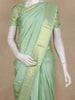 Pastel Green Zari Butta Woven Design Pure Kanchipuram Silk Saree with Zari Border