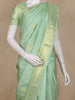 Pastel Green Zari Butta Woven Design Pure Kanchipuram Silk Saree with Zari Border