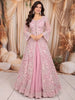 Pastel Lavender Floral Vine Sequins and Beads Embroidered Design Net Festive Wear Mastani Lehenga
