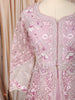 Pastel Lavender Floral Vine Sequins and Beads Embroidered Design Net Festive Wear Mastani Lehenga