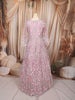 Pastel Lavender Floral Vine Sequins and Beads Embroidered Design Net Festive Wear Mastani Lehenga
