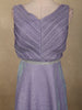 Pastel Lavender Glitter Design Net Party Wear Gown with Waist Belt