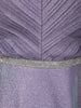 Pastel Lavender Glitter Design Net Party Wear Gown with Waist Belt