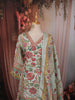 Pastel Mint Green Floral Printed and Sequins Embroidered Design Textured Fabric Party Wear Palazzo Suit with Matching Dupatta