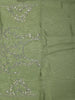 Pastel Mint Green Heavy Sequins and Silver Zardozi Embroidered Design Net Fancy Saree with Scalloped Border