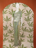 Pastel Mint Green Heavy Sequins and Silver Zardozi Embroidered Design Net Fancy Saree with Scalloped Border