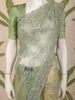 Pastel Mint Green Heavy Sequins and Silver Zardozi Embroidered Design Net Fancy Saree with Scalloped Border