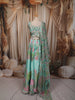 Pastel Mint Green Peacock Sequins and Beads Embroidered Design Banarasi Silk Party Wear Lehenga With Matching Dupatta