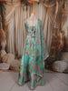 Pastel Mint Green Peacock Sequins and Beads Embroidered Design Banarasi Silk Party Wear Lehenga With Matching Dupatta