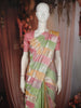Pastel Multicolor Striped Woven Design Pure Kanchipuram Silk Saree with Self Border
