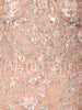 Pastel Peach Pink Floral Sequins and Beads Embroidered Design Net Mermaid Bridal Lehenga with Designer Corset Blouse and Matching Choker Dupatta