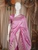 Pastel Pink Floral Butta Zari Woven Design Soft Silk Saree with Zari Border