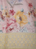 Pastel Pink Floral Printed Design Pure Tussar Party Wear Saree with Contrast Lace Border