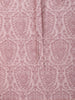 Pastel Pink Floral Printed Design Tussar Saree with Embroidered Lace Border