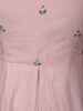 Pastel Pink Floral Sequins and Zari Embroidered Design Cotton Palazzo Suit with Matching Dupatta