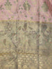 Pastel Pink Floral Woven Design Pure Kanchipuram Silk Saree