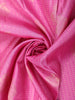 Pastel Pink Peacock Butta Woven Design Pure Kanchipuram Silk Saree with Contrast Border