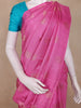 Pastel Pink Peacock Butta Woven Design Pure Kanchipuram Silk Saree with Contrast Border