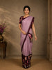 Pastel Pink Stripes Design Semi Tussar Saree