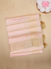 Pastel Pink Stripes Woven Tissue Saree with Zari Border