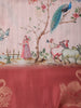 Pastel Pink Traditional Printed Design Crepe Silk Saree with Motif Border