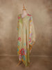 Pastel Pistachio Green Floral Printed Design Tissue Silk Salwar Suit with Dupatta