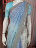 Pastel Powder Blue Diagonal Sequins and Silver Embellished Design Satin Designer Saree with Stone Work Border