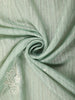 Pastel Sage Green Solid Design Tussar Saree with Scallop Embroidered Border