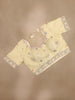 Pastel Yellow Embellished Design Organza Saree