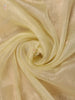 Pastel Yellow Embellished Design Organza Saree